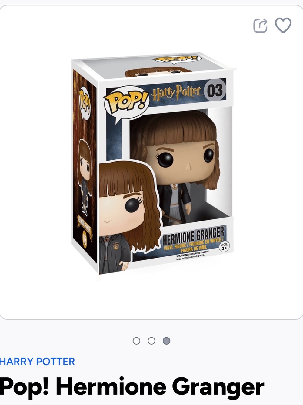 Funko Hermione Granger Pop! Vinyl Figure - Brown- 03